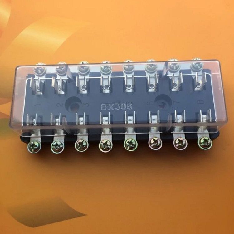 汽车管式4路6路8路汽车管式保险丝盒多路中号汽车AGC8路保险丝座