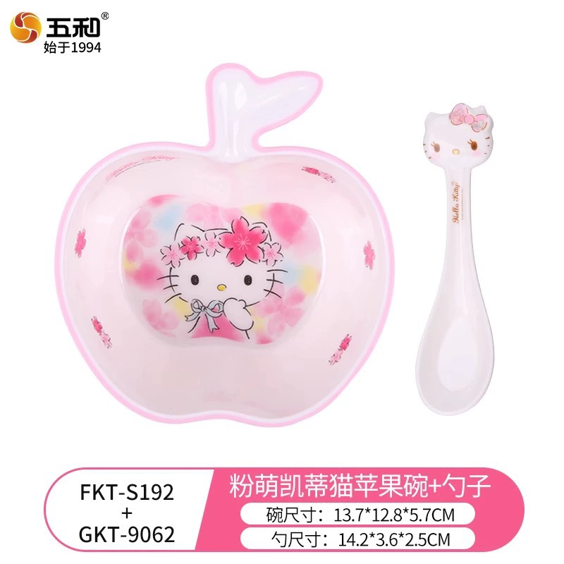 Детская мультяшная миска, ёмкость 400 мл, детские рисунки (Hello Kitty, B.Duck, Unicorn)