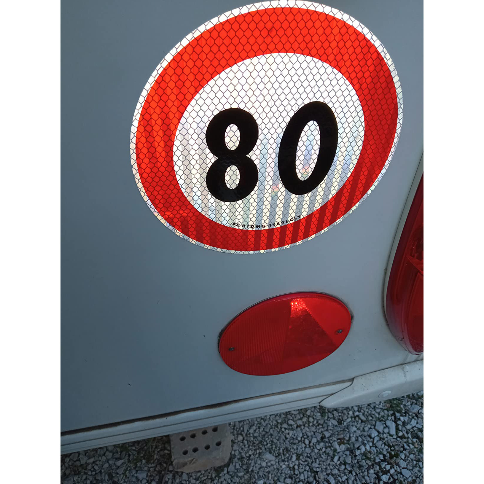Amazon Speed Limit Sign Highly Reflective Auto Stickers 70 y 80 km estándar de la UE personalizable image 7