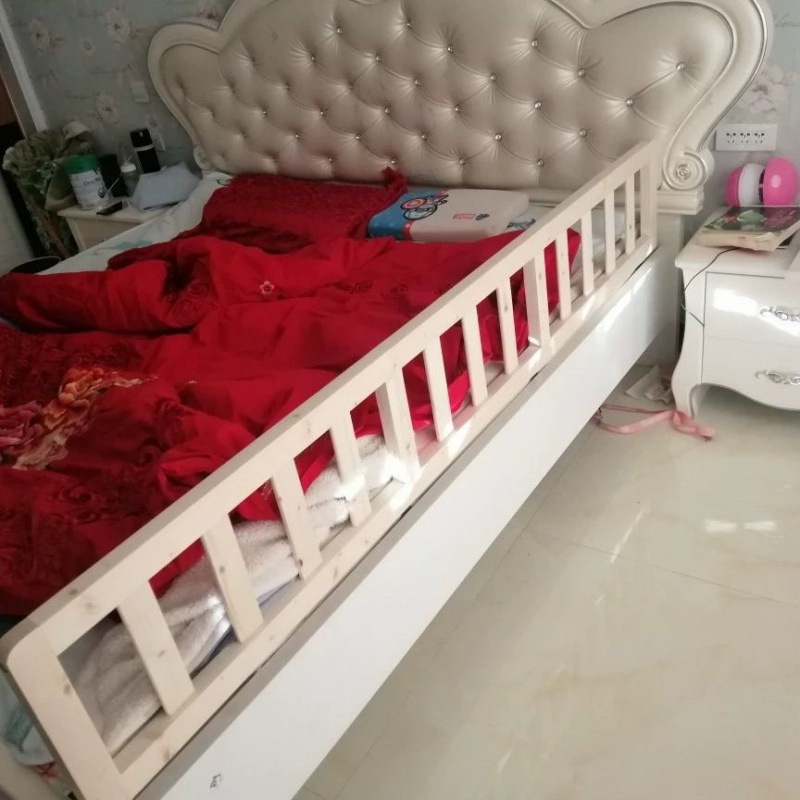 Bedside Fence Baby Baby One-Sided Guardrail Children's Bed Baffle Bed Bedside Anti-Solid Wood Factory Cross-Border Wholesale