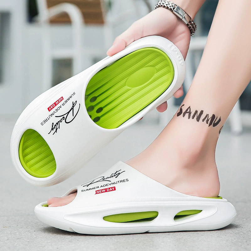 Новая модель буксирная мужская летняя толстая подошва EVA повседневные тапочки трансграничный большой размер пляж сандалия мода перетаскивание Вьетнам