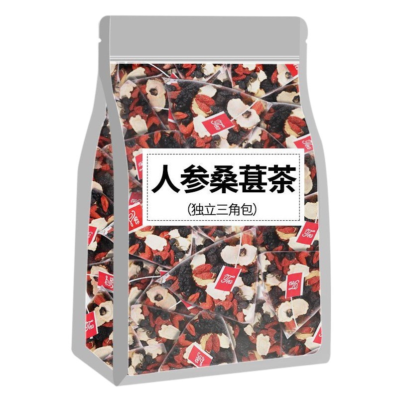 Ginseng mulberry tea tea bag dried mulberry dried wolfberry red dates health tea scented tea one-piece delivery ginseng Wubao tea