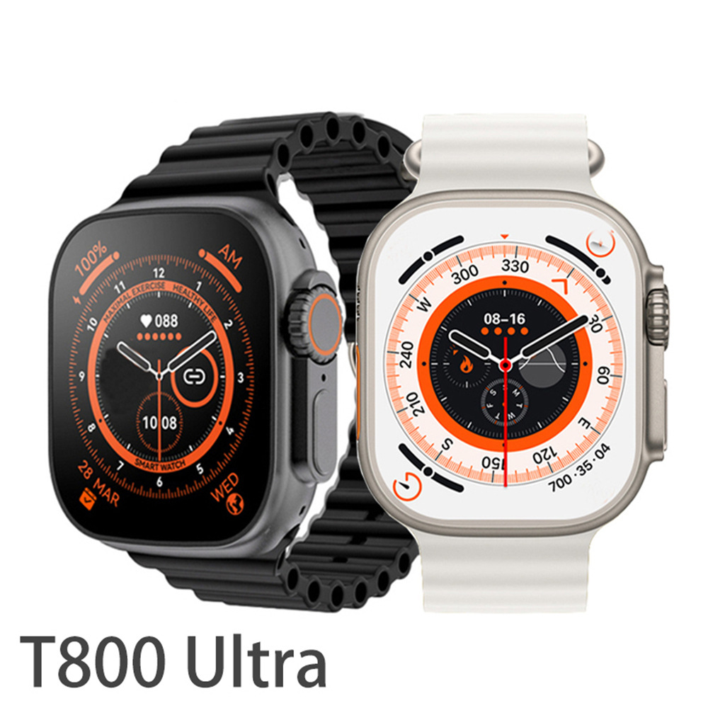 Source Factory Wholesale T800 Ultra Smart Watch Bluetooth Call Heart Rate Wireless Charging SmartWatch