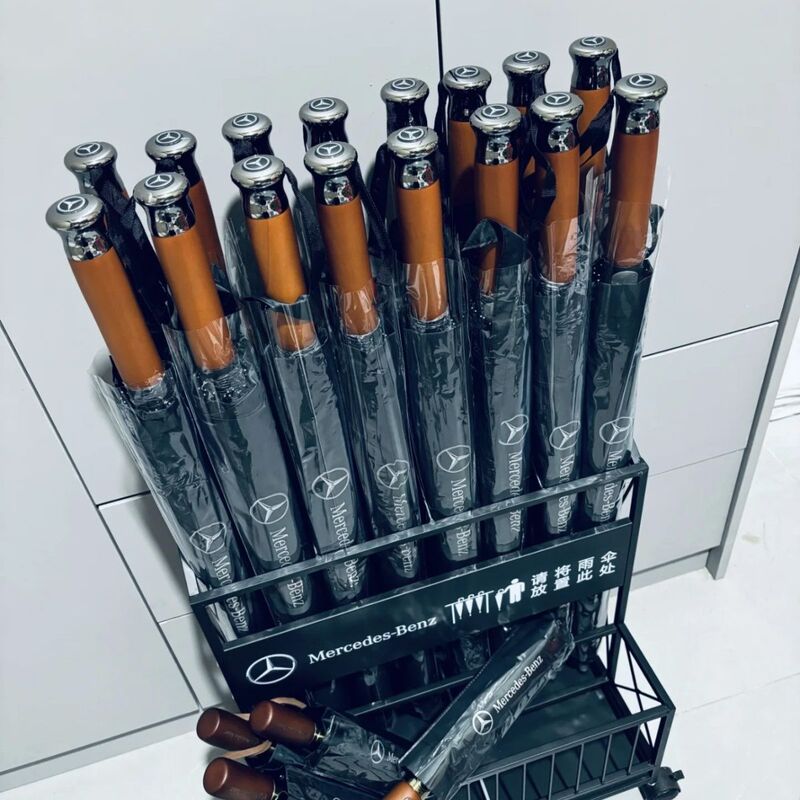 Mercedes-Benz Umbrella 24-Bone Umbrella Enlarged Straight Umbrella Thickeneded Durable Business Gift Advertising Umbrella