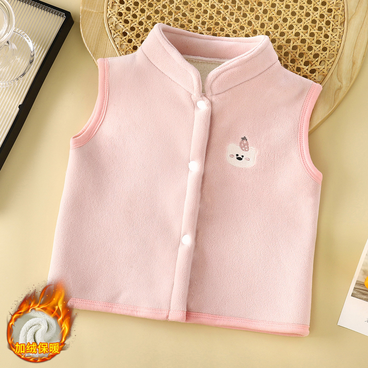 Invierno chaleco de niños nuevos niños vestidos calientes A-Class con chaleco de lana grueso ropa infantil al por mayor