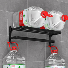 Bathroom towel rack without punching bathroom storage rack wall-mounted foldable bath towel storage rack space aluminum shelf