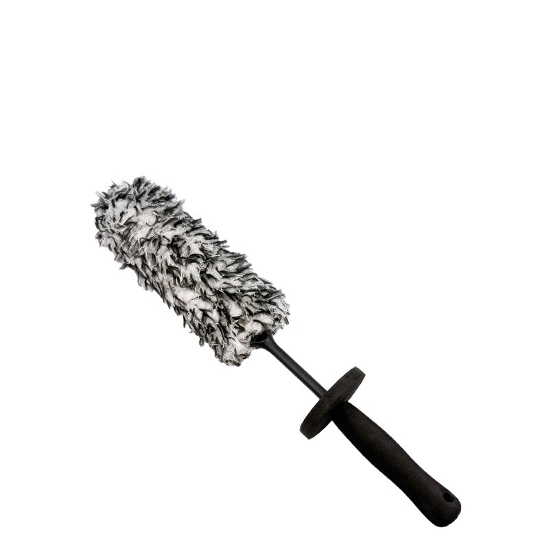 Cepillo de lavado de autos de microfibra de felpa para automóvil, llanta de acero, cubo de rueda, cepillo de limpieza de belleza, cepillo de rueda