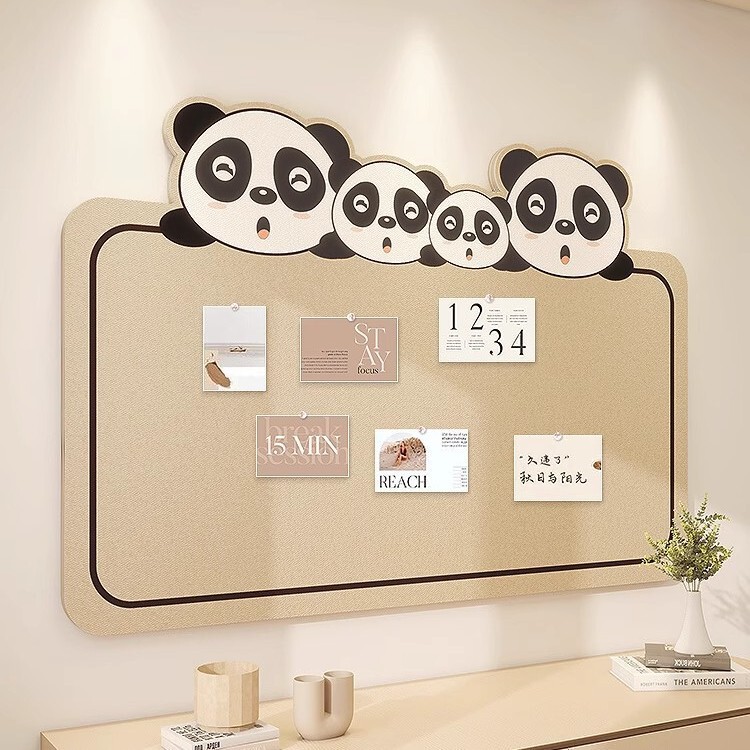 Wool Felt Wall Stickers Desk Background Wall Decoration Polaroid Photo Display Wall Creative Self-Adhesive Wall Hanging Cork Board