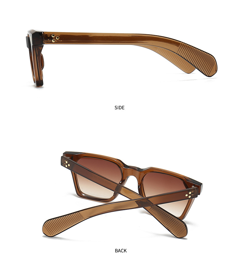 Stylish Square Sunglasses - Transparent Frame