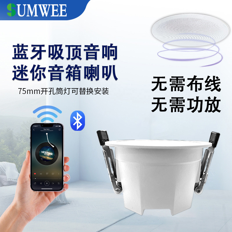 Bluetooth ceiling speaker embedded shop background music speaker ceiling ceiling speaker home living room speaker Bluetooth ceiling speaker embedded shop background music speaker ceiling ceiling speaker home living room speaker
