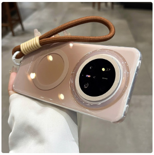 Ins estilo simple gradiente color sólido magnético adecuado para 16ProMax Apple 14/15 funda para teléfono móvil iPhone16 femenino 13