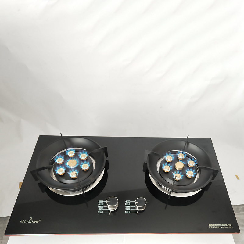 B04 fuego feroz estufa de gas estufa de doble hogar de escritorio incrustado de doble propósito estufa de gas natural estufa de gas licuado al por mayor