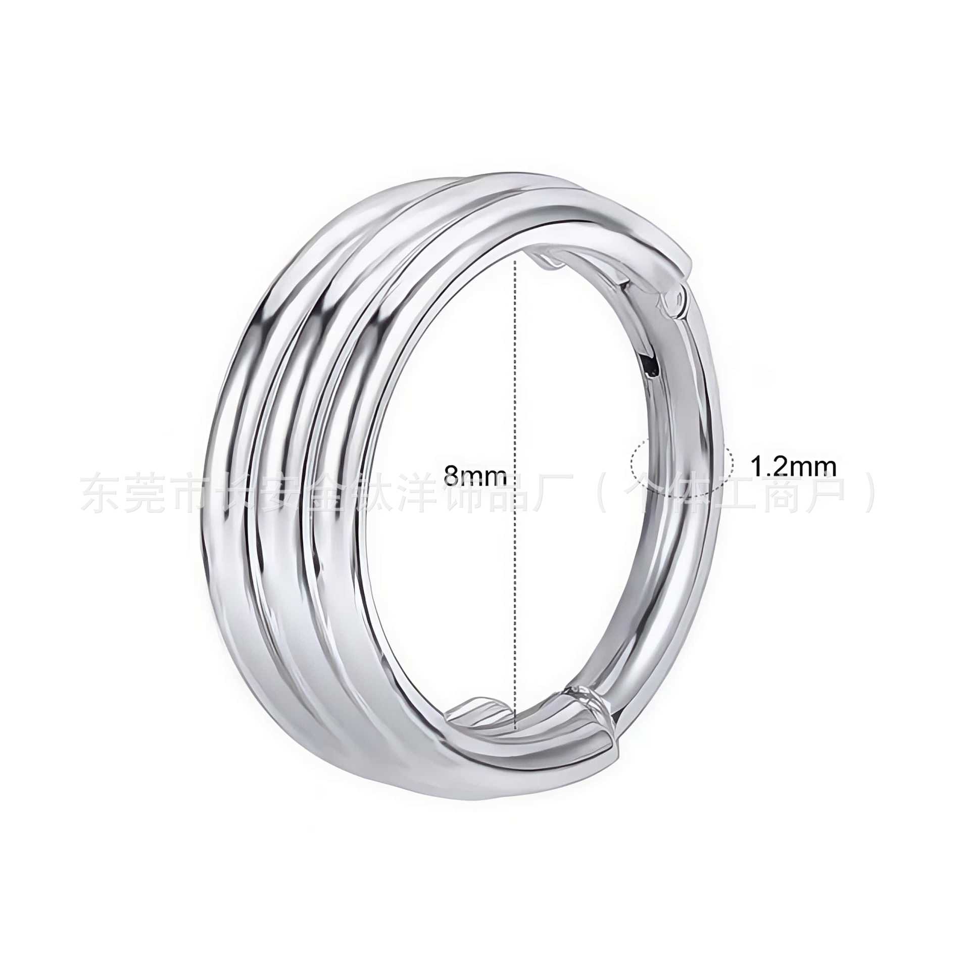 Pointed titanium steel lip stud product view