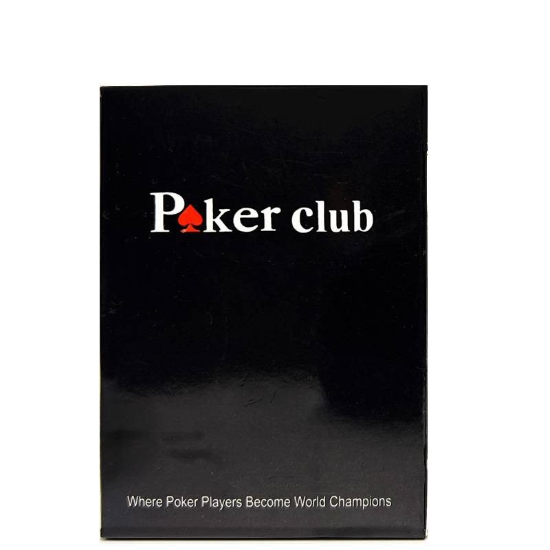 Las cartas de póquer de plástico esmerilado de tarjeta ancha de Texas se pueden lavar, impresión de caracteres grandes, póquer de PVC, rojo y negro, dos colores, comercio exterior opcional
