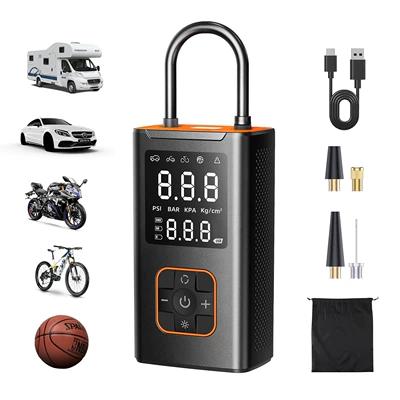 Wow, New Product: 19-Cylinder 4000Mah Portable Car Air Pump for Lighting and Inflating Car Tires (Hava nasosu) - dongteng-4000mah-p3