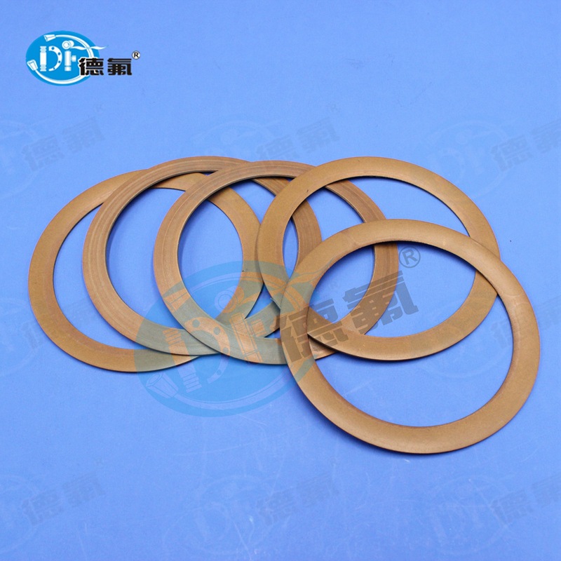 批发PTFE活塞环 轴用耐摩擦四氟黄色皮碗  空气压缩机密封环