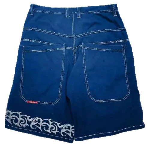 Denim skirt, men's basketball shorts hip-hop style, loose fit