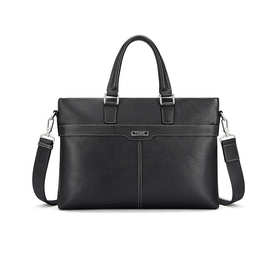 皮客优一真皮头层牛皮手提包男士电脑商务包公文包商务休闲大容量