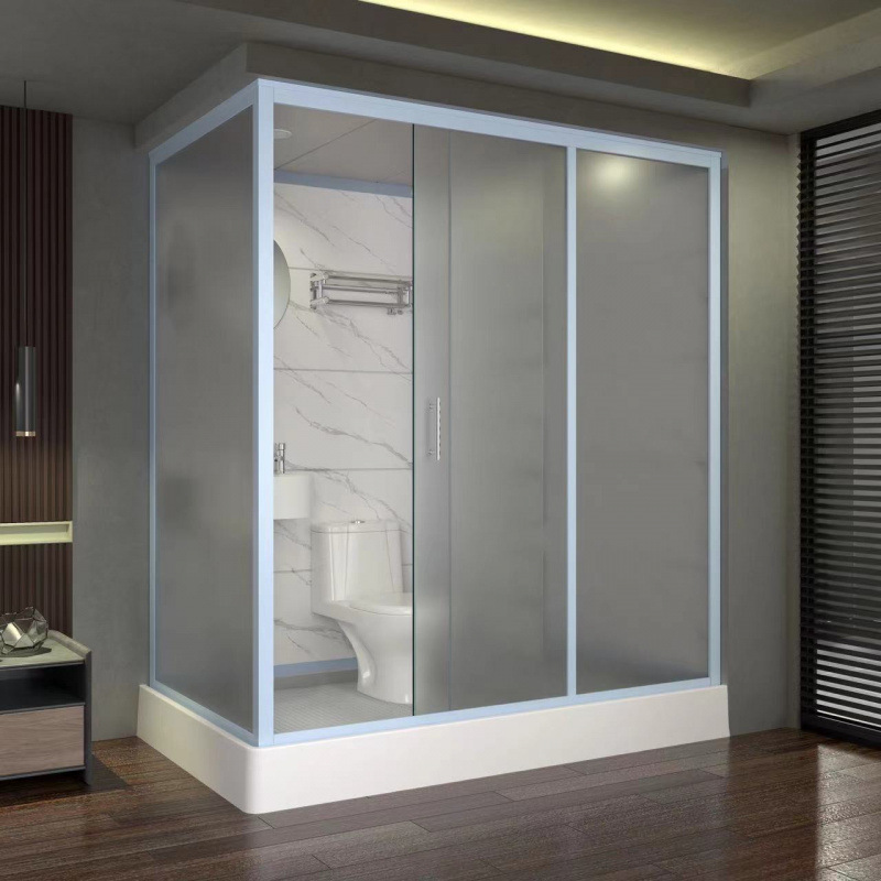 Integral Shower Room Integrated Toilet Dry and Wet Separation Bathroom Household Bath Room Integrated Glass Bath Room