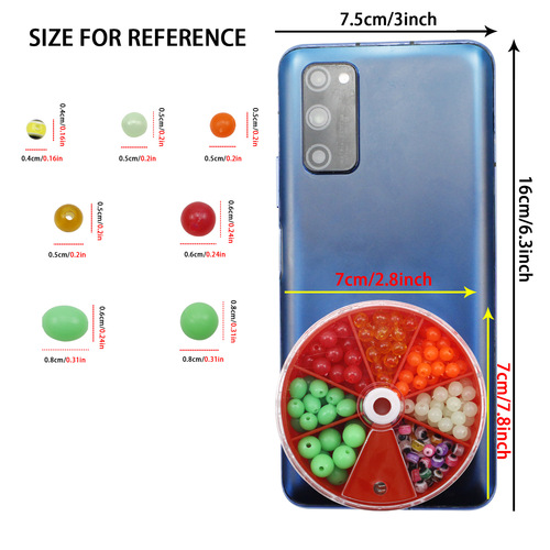 Liegao Road Asian blocking beads luminous green red fish eye luminous beads road skating fishing gear accessories Cross-border anti-collision blocking beans