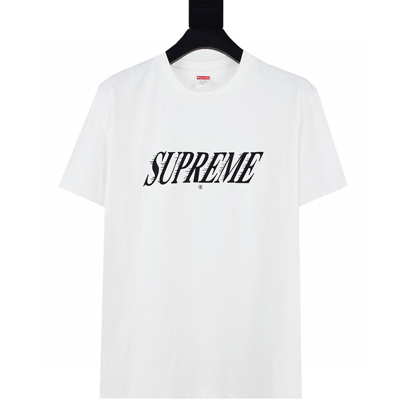 ヘビーウェイトクロスボーダー アメリカンファッション Supreme レタープリント Tシャツ BOX ラウンドネック 半袖 メンズ レディース ゆったり カジュアル Tシャツ 男女兼用