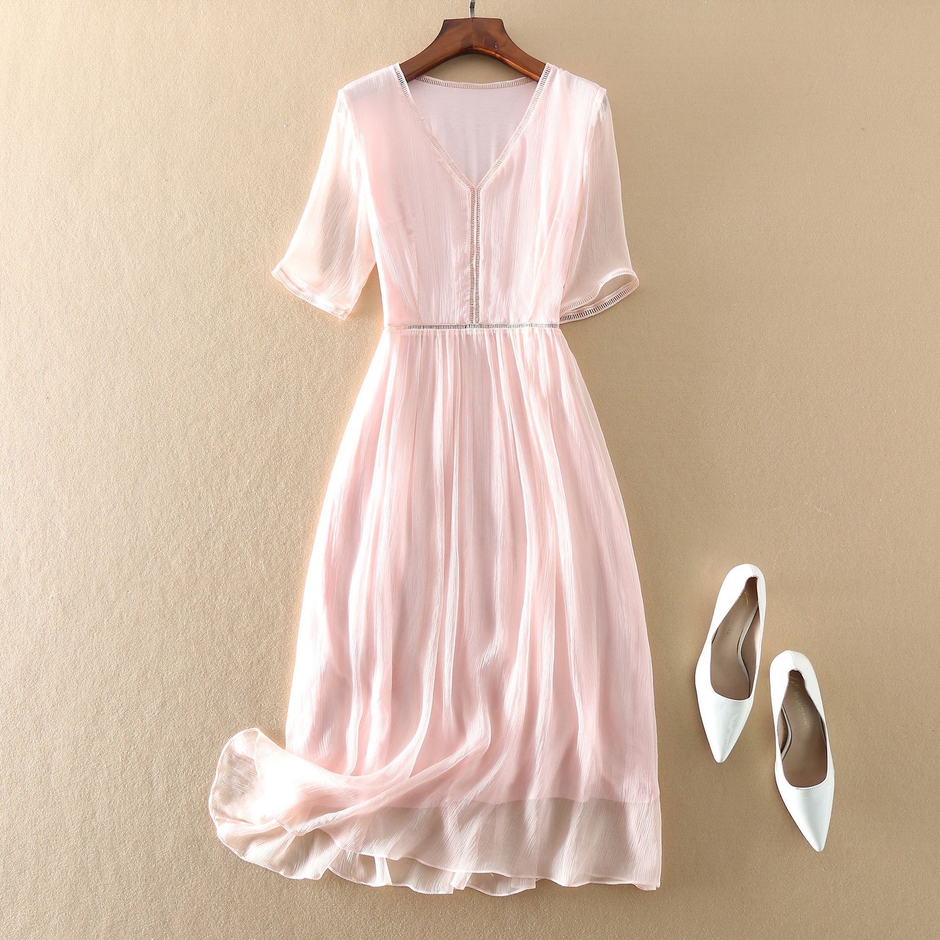 Mulberry Silk Short Sleeve Dress