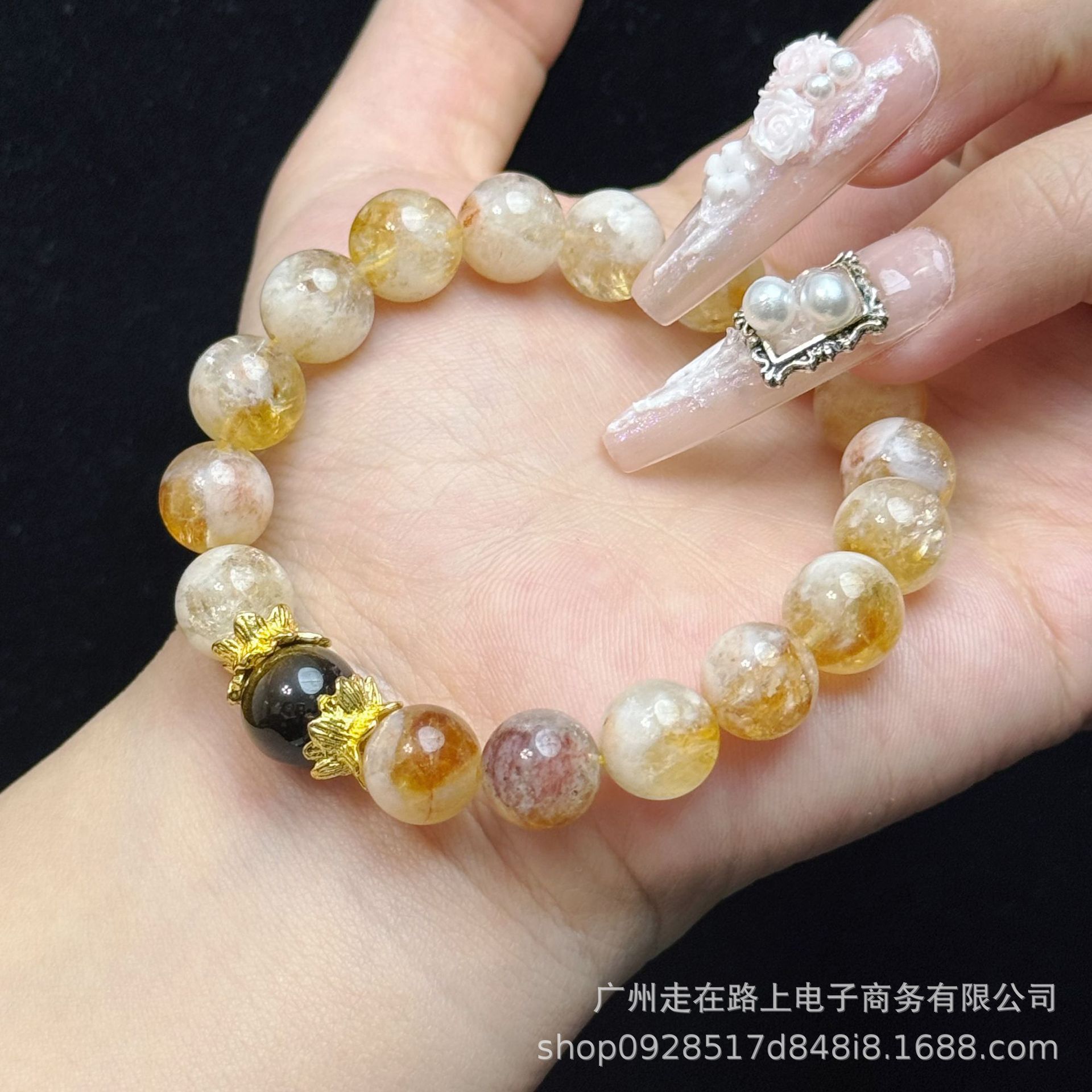 파란타워 크리스탈 골드 타이거 아이 모델 (10mm)