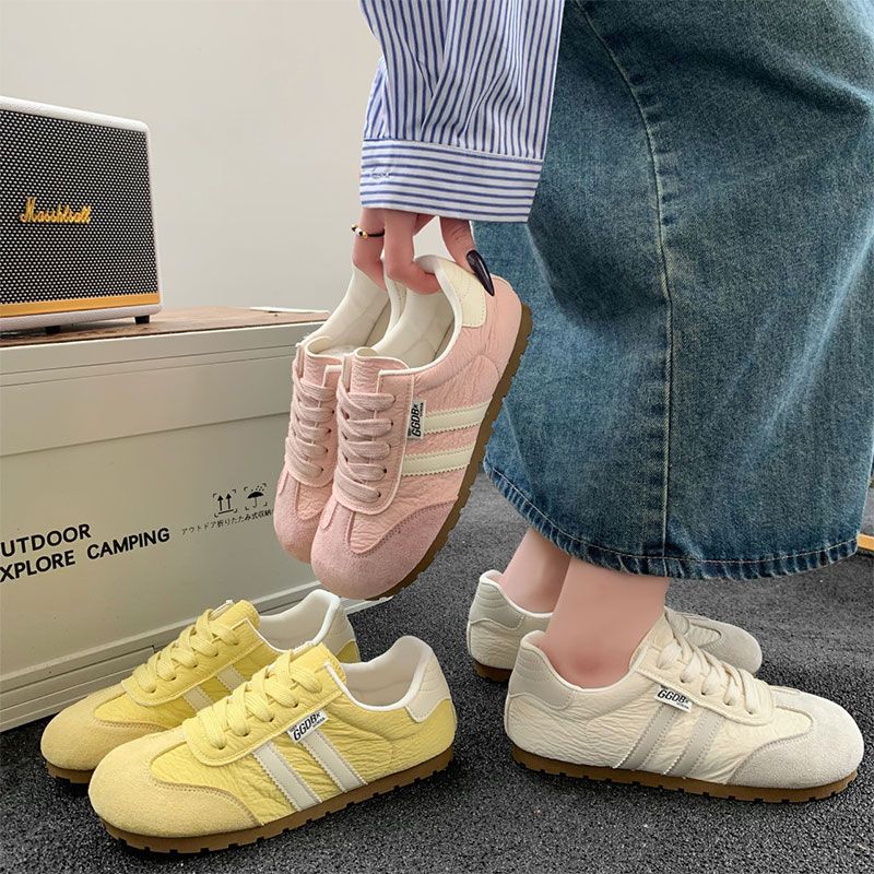 Ritai retro zapatos de entrenamiento alemán 2025 otoño nuevo estilo universitario todo fósforo color casual zapatos planos deportivos