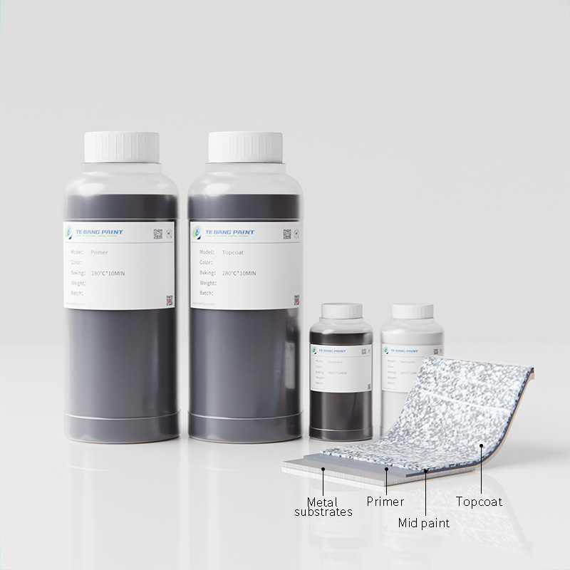 灰色陶瓷不粘涂料高光泽耐高温强耐磨易清洁不含氟食品级麦饭石