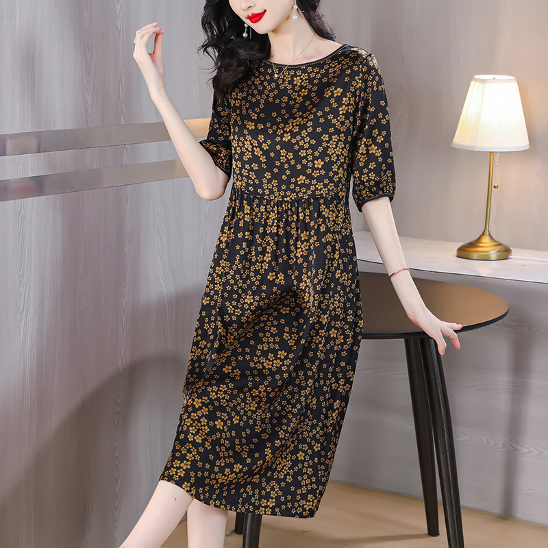 Silk summer dress