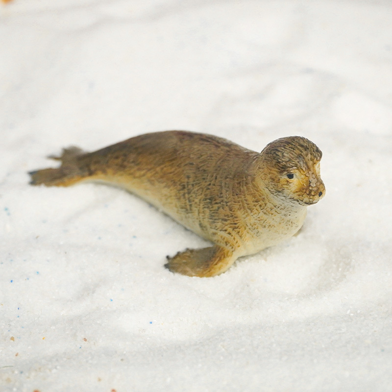 Micro paisaje playa marino adornos de animales lindo sello DIY artesanía pecera decoración del PVC morsa