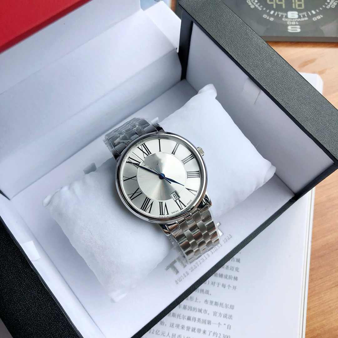 Caja de regalo de contador de hombre de plata Carson