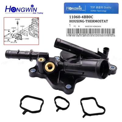 Suitable for Nissan Thermostat Housing 11060-4Bb0C with Water Temperature Sensor and Nissan One-Touch Start Switch (Other starting systems)