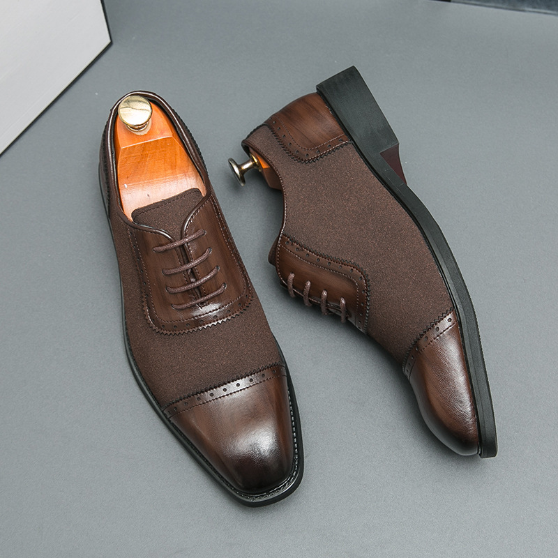 Nuevos zapatos casuales de primavera y otoño, zapatos de cuero de hombre, zapatos de cuero de tendón de vaca, zapatos de cuero suaves para hombres. image 1