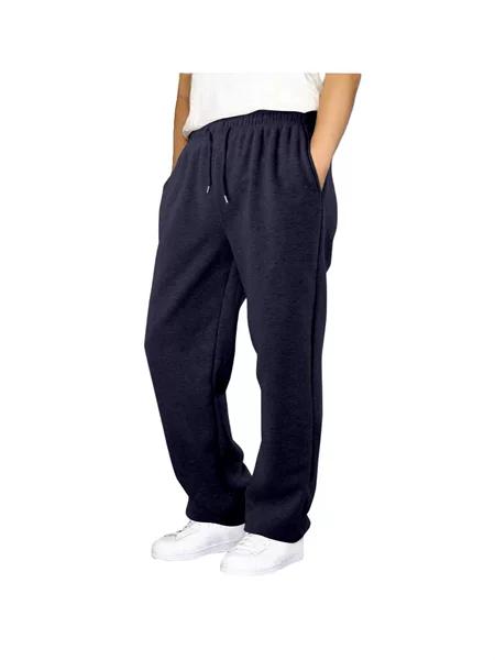 Children's Elastic Waistband Drawstring Loose Wide-Leg Sweatpants Casual Pants Long Pants