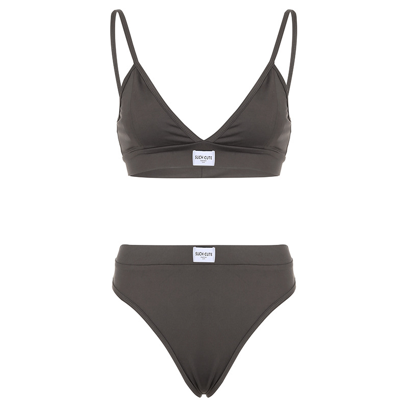 Solid Color Comfort Bralette display picture 11