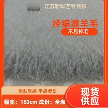 现货 高仿滩羊毛 落水毛 炸毛装饰 外套箱包长毛绒仿皮草面料