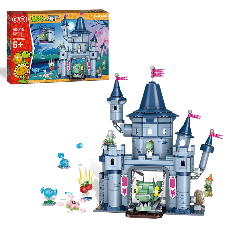 Дуэт: Lego, Plants vs. Zombies, конструктор, игрушка, замок, набор для мальчиков и девочек