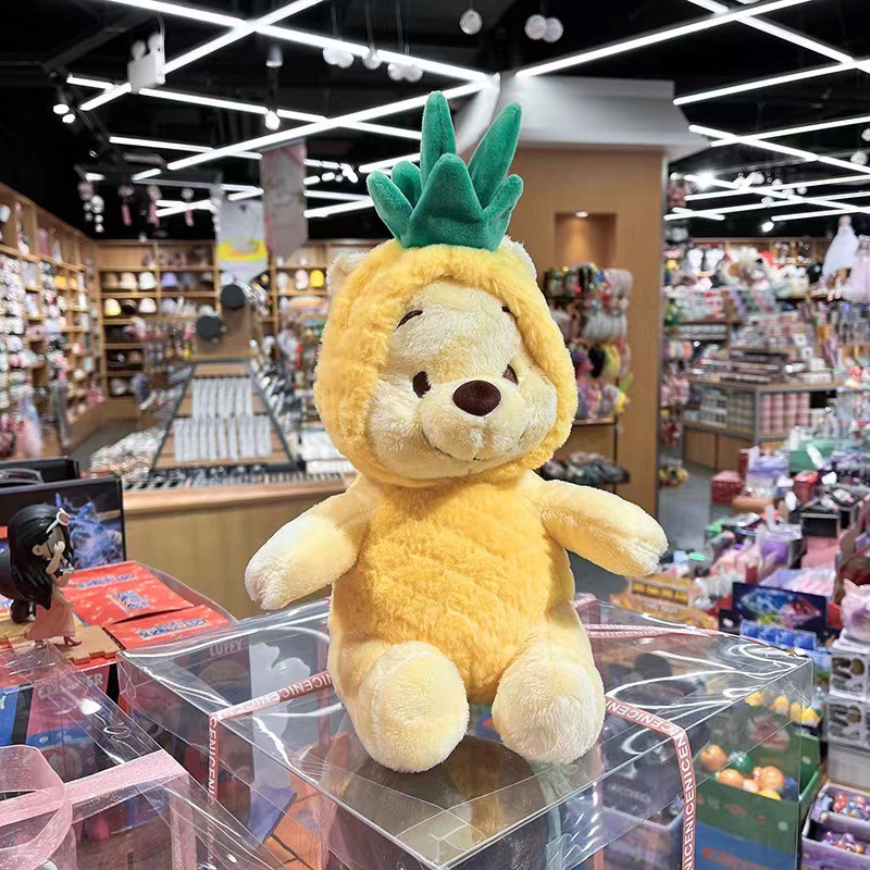 Nuevo peluche de oso con diseño de piña y limón, lindo muñeco de peluche, almohada para dormir para niñas, regalo de cumpleaños, muñeco de peluche.