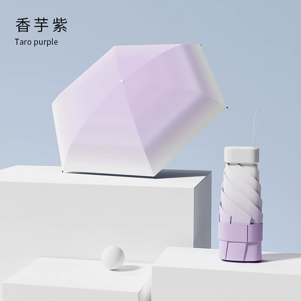 [Gradient Card Umbrella] 12 Bone [6 × 2 glass fiber/anti -ultraviolet rays] smoked purple purple