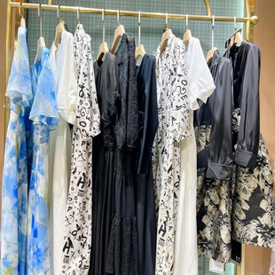 High-End Designer Dresses Clearance Brand Women's Clothing Wholesale Cut Label Supply Mall Withdrawal Hot Sale Discount Clearance Unique Items