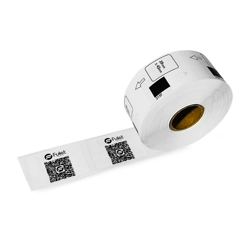 Пригодимая медицинская бумага для термонаклей DK-11215 белый фон черный текст круглая термоклейкая бумага-300 рулонов