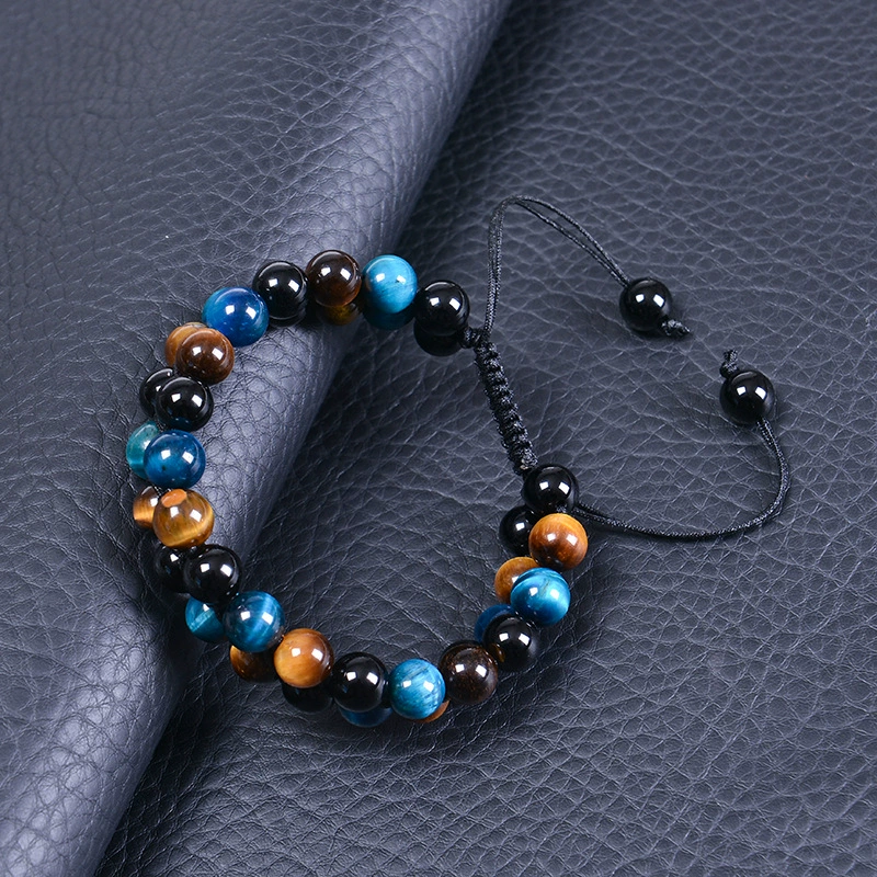 organically woven bracelet jade natural stone, 8mm