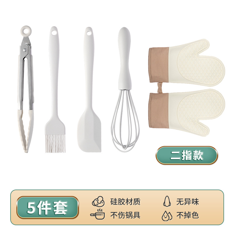 Silicona mini raspador hornear herramienta traje resistente a altas temperaturas aceite cepillo grado alimenticio huevo batidor hogar alimentos clip freír pala image 15