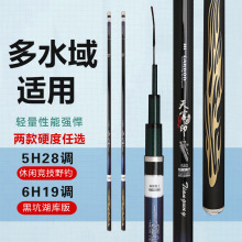 鱼竿碳素28调台钓竿超硬6H19调台钓竿鲤鱼竿黑坑竿大物竿长节竿