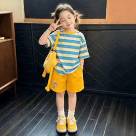 套装韩式夏季印花女童