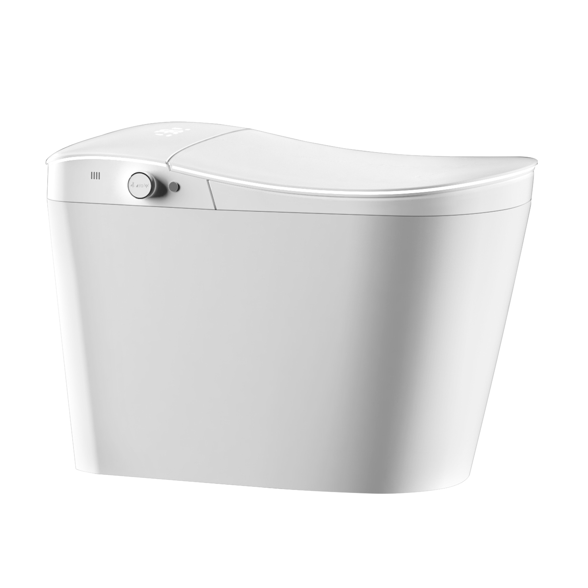 Nuevo hogar totalmente automático lavado trasero ligero inteligente asiento de inodoro al por mayor, Guangdong Chaozhou pequeño baño de casa