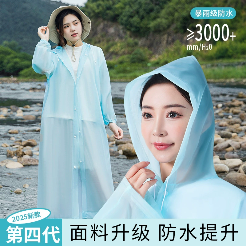 Фабрика прямого производства для взрослых сиамский дождевик в горошек платье путешествия легкий дождевик EVA модный прозрачный дождевик пончо