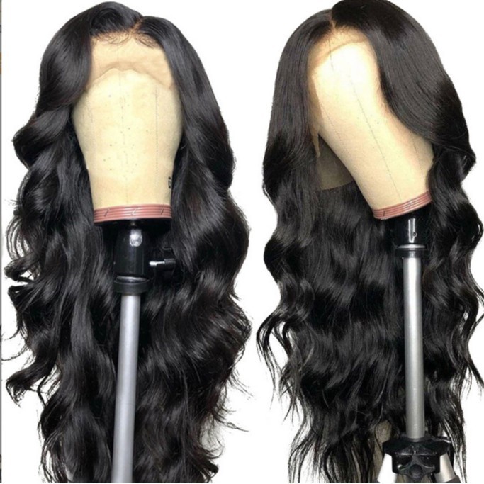 Europa y los Estados Unidos transfronterizos cabello largo rizado negro africano venta caliente cubierta de cabello largo de fibra química de alta temperatura al por mayor inventario