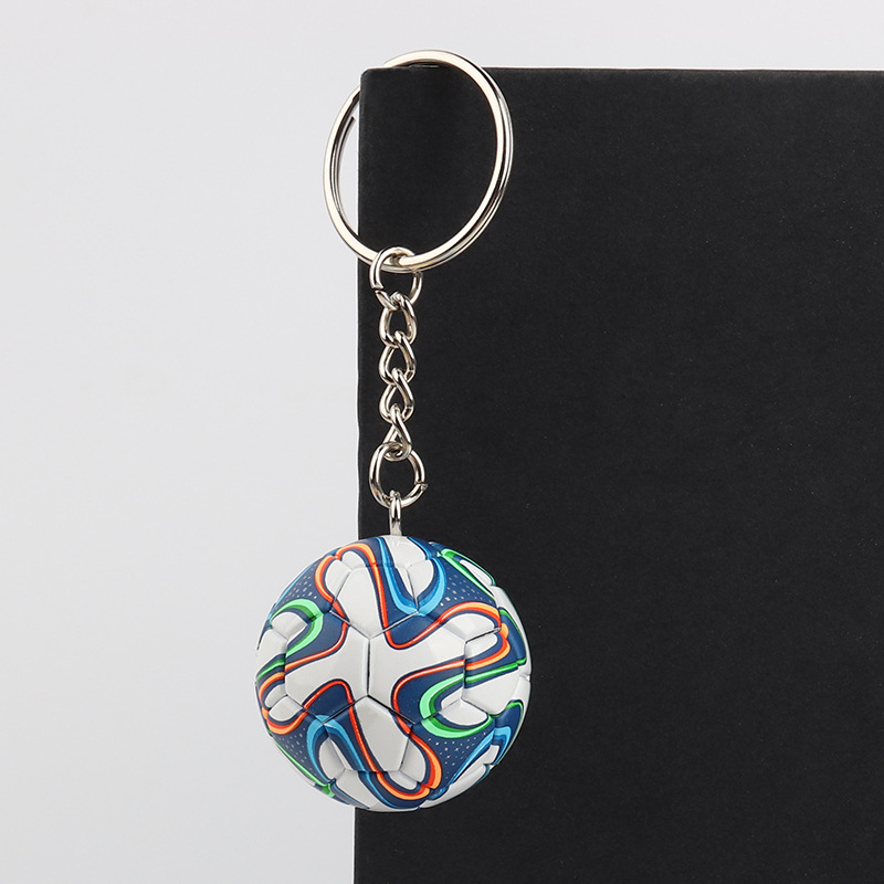High-quality simulation football keychain mini pendant World Cup souvenirs creative pendant activities small gifts._voghion.com